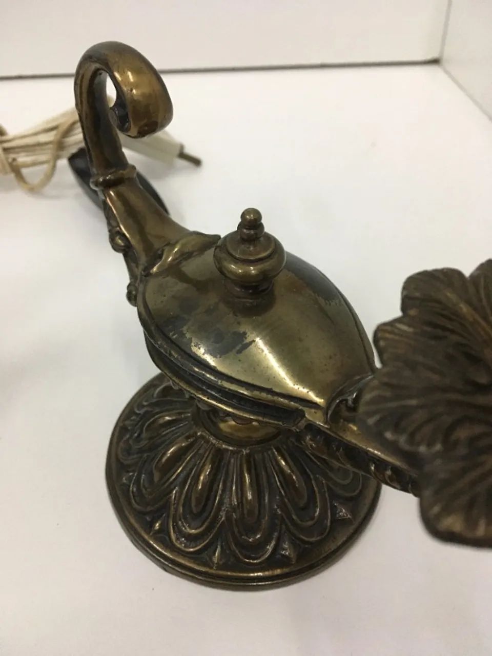 Par de Luminária, Abajur de mesa Aladdin em bronze - Foto 6