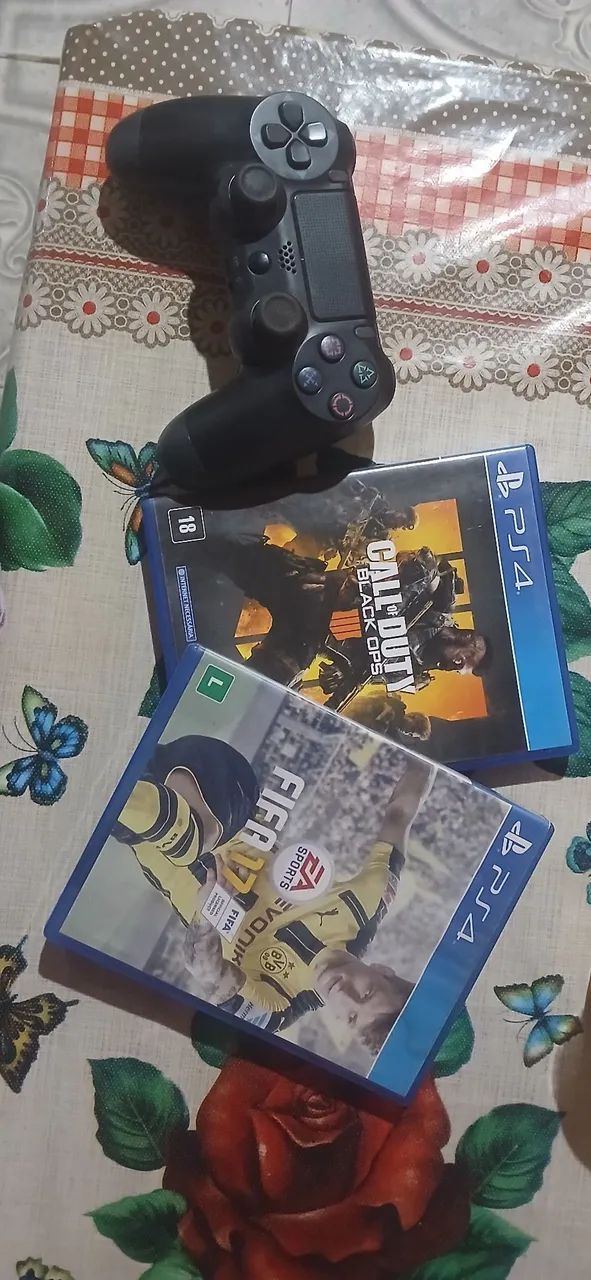 Oferta com controle e jogos de PS4
