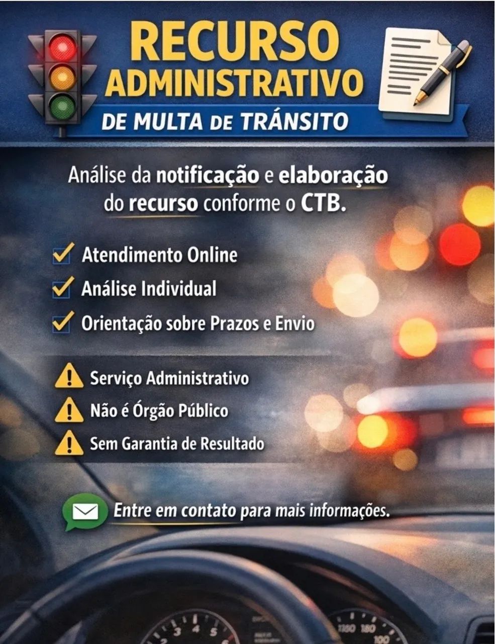 Recurso Administrativo de Multa de Trânsito - Foto 3