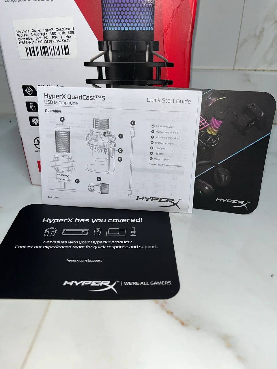 Microfone HyperX QuadCast - Foto 4