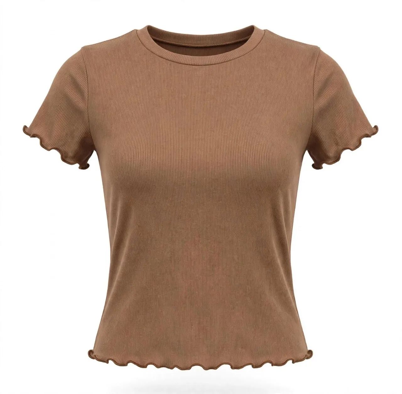 Blusa Feminina Malha Canelada 