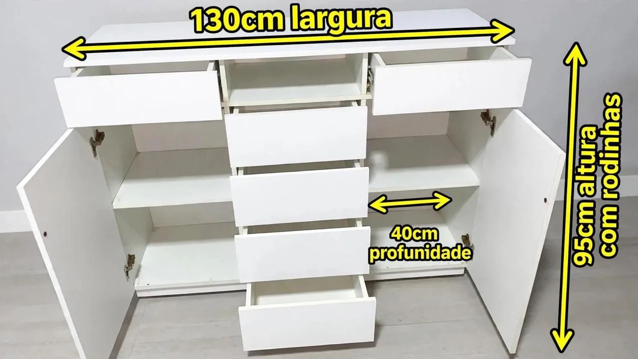 Cômoda 100% mdf - Foto 2