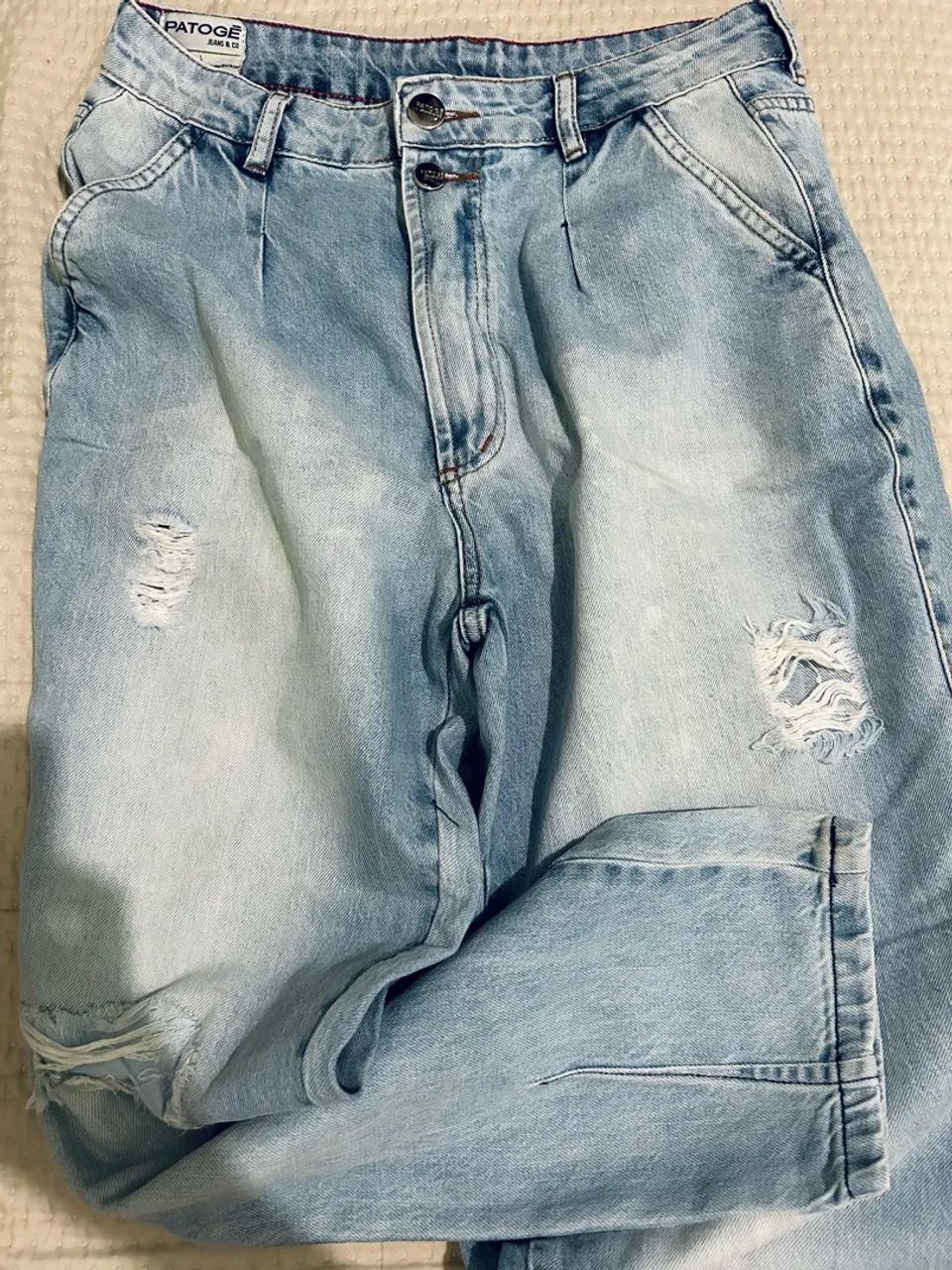 Calça jeans (destroyed clara) - Patogê