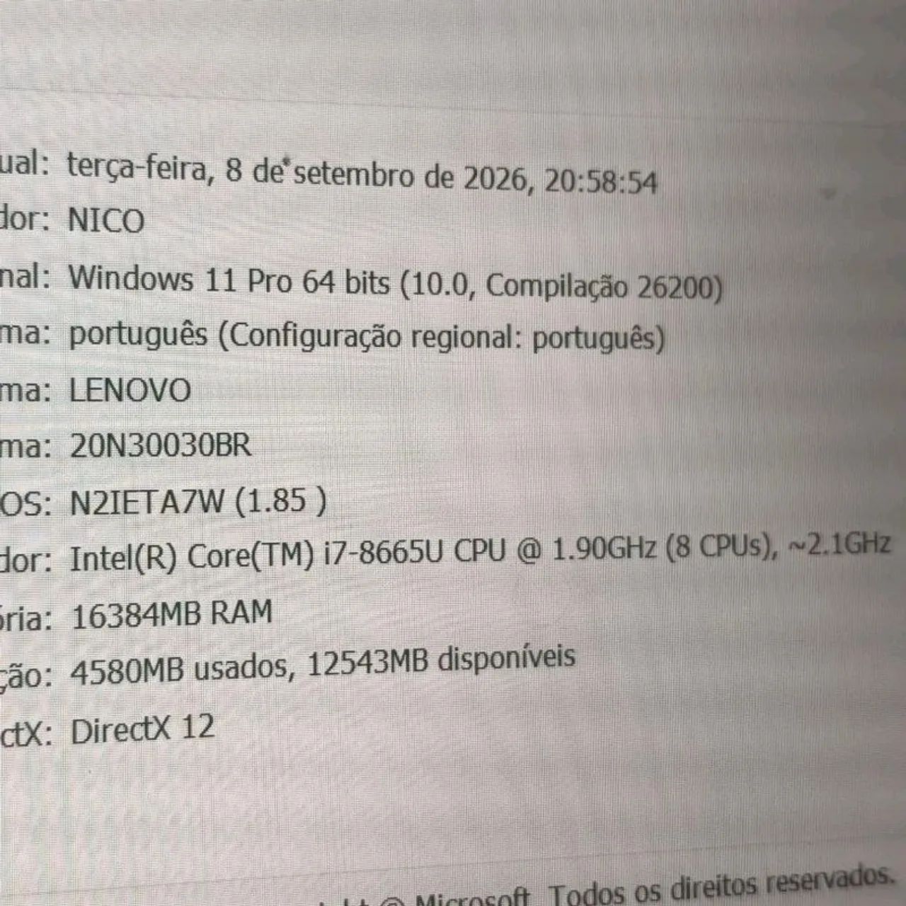 notebook lenovo thinkpad t490 i7 16gb ram - Foto 4