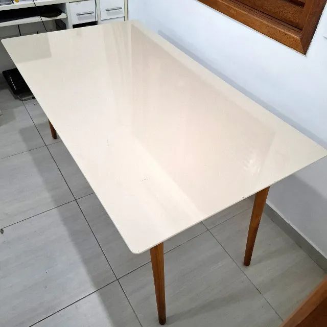 Mesa de Jantar Retangular 160x90 - 160cm x 90cm - 1,6m x 0,9m - Foto 3