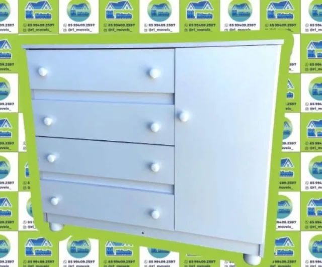 CÔMODA 4 GAVETAS EM MDF - APROVEITE!