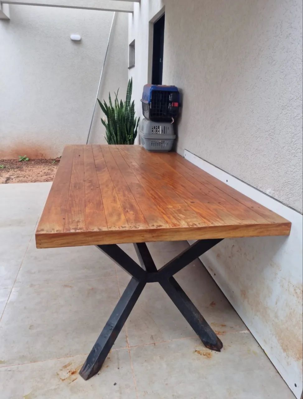 Mesa de madeira maciça  - Foto 2