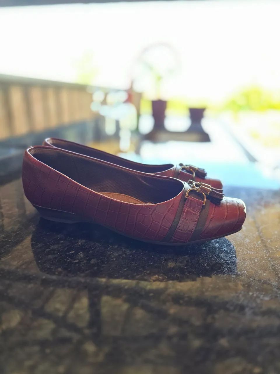 Sapato anabela vinho Piccadilly Maxitherapy - Foto 4