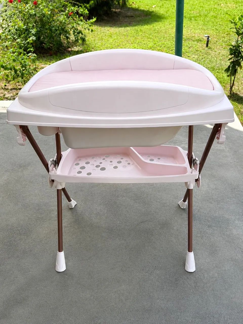 Banheira com Trocador Infantil Rosa - Foto 3