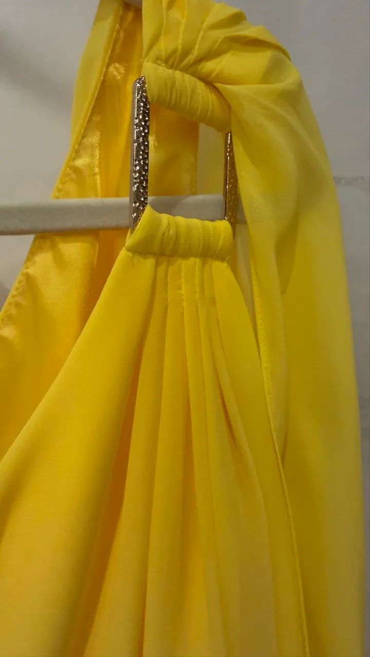 Vestido curto Laundry Amarelo - Foto 3