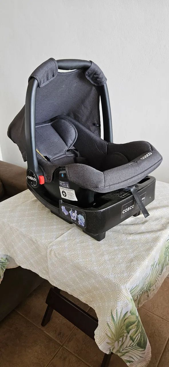 Kit carrinho de bebê + bebê conforto Cosco Pop Wizz PRETO - Foto 5