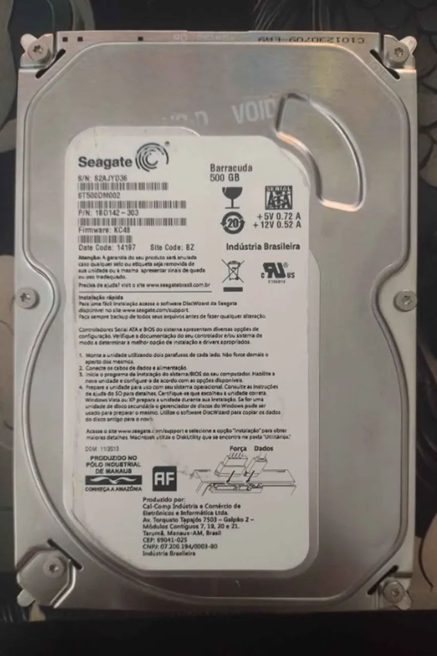 HD SEAGATE 500GB DESKTOP