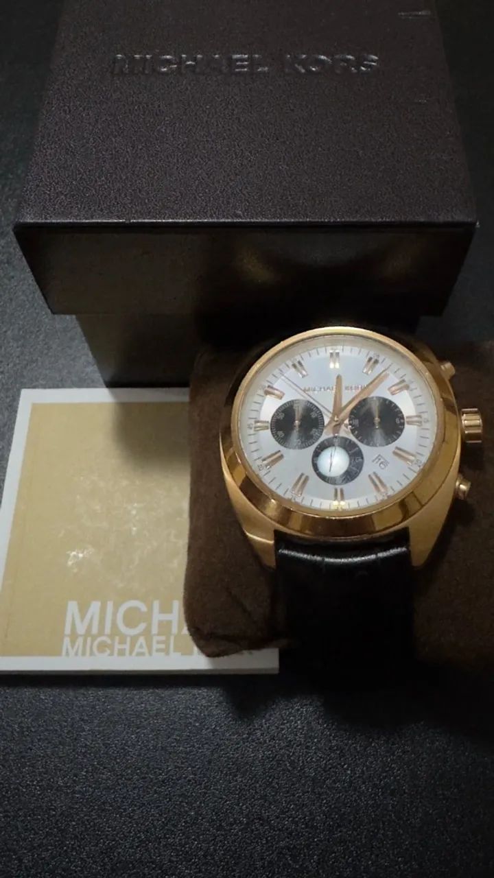 RELÓGIO MICHAEL KORS MK8271 ORIGINAL ROSE GOLD 47MM FUNCIONANDO - Foto 4
