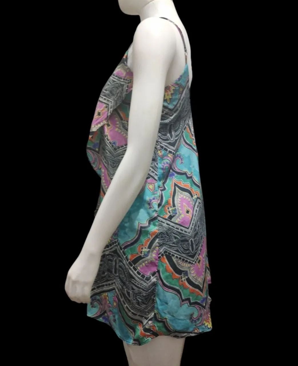 Vestido estampado azul - Foto 4