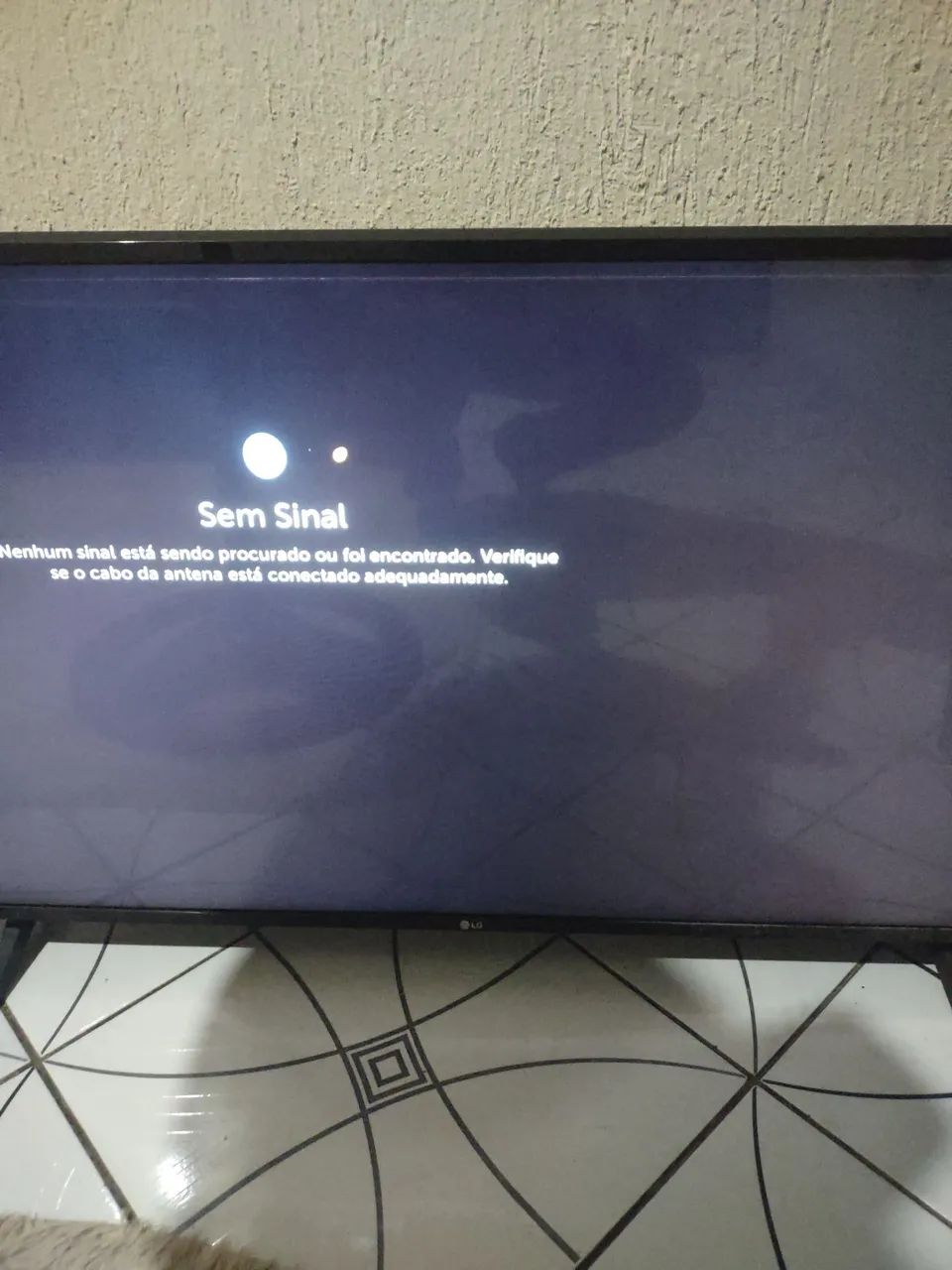 Tv LG 50 polegadas pequena avarias