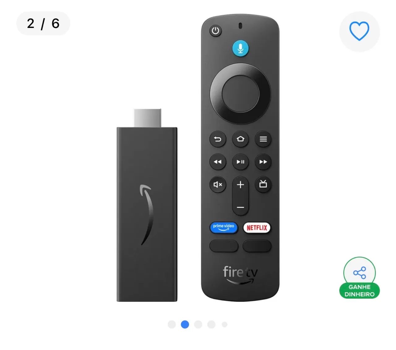 Fire Tv Stick Hd 2024 Ultima Geração (usado) 