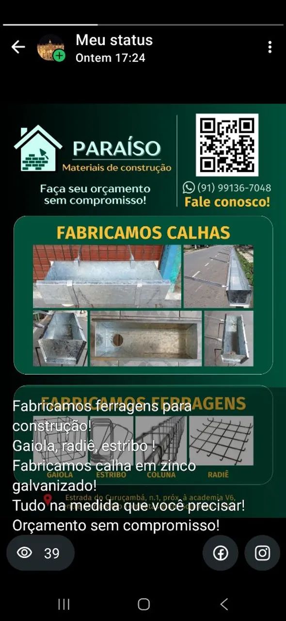 Calhas e Ferragens!