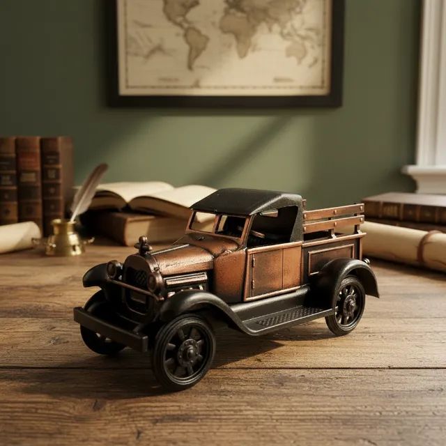 Apontador de mesa em formato de Caminhão Rural Ford 1915 Em Metal