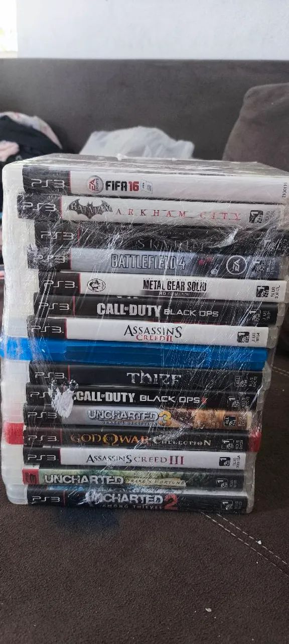 Ps3 Slim com 13 jogos troco por - Foto 3