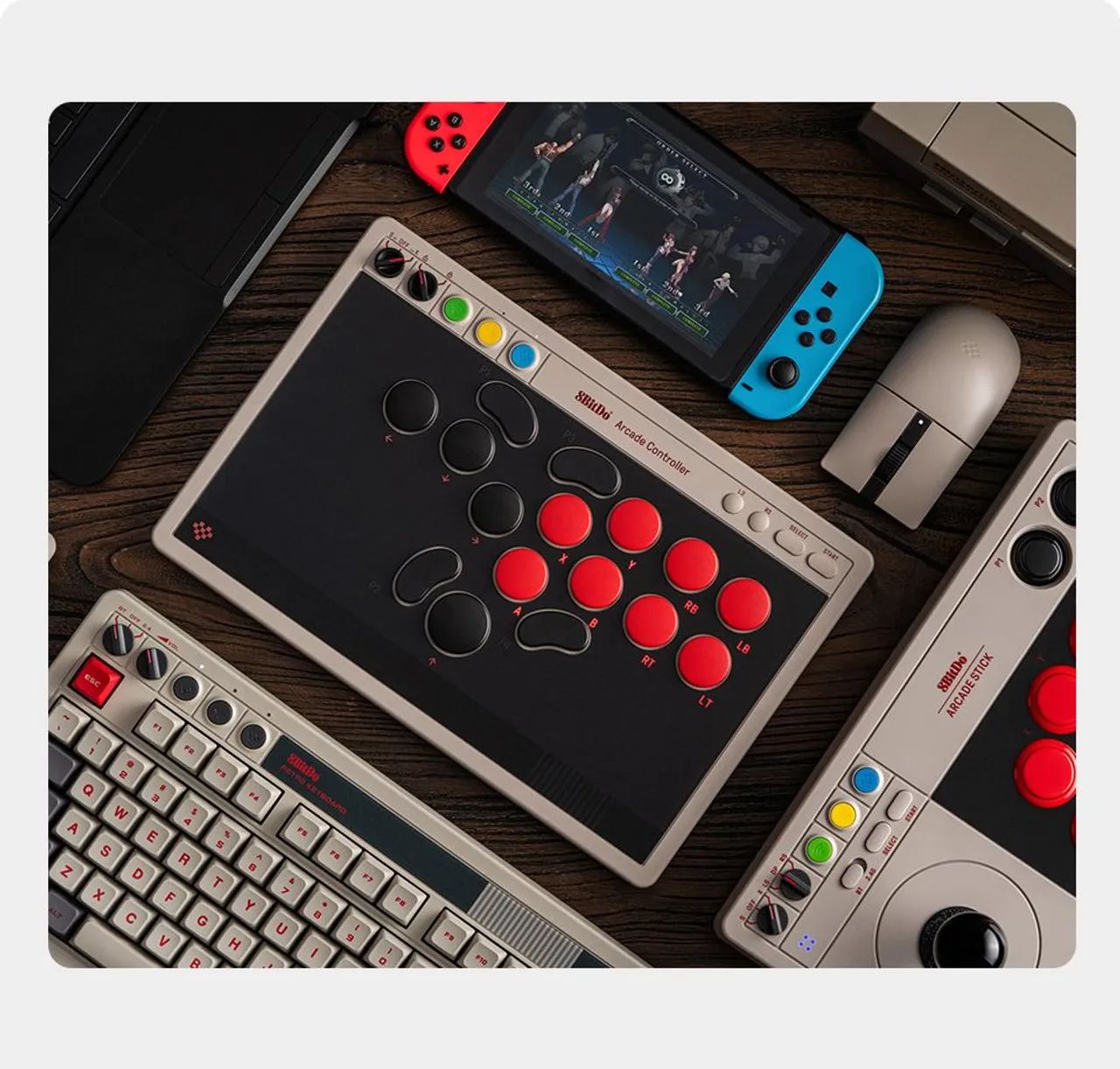 Controle Arcade 8BitDo All Button Sem Fio: precisão total para Switch, Switch 2 e Windows - Foto 3