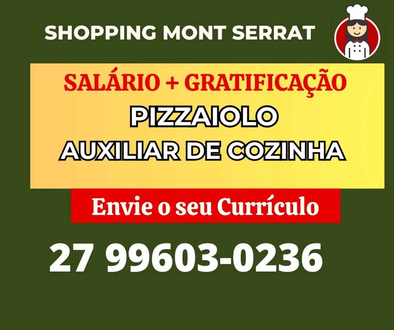 Vaga Emprego na Serra Colina de Laranjeiras
