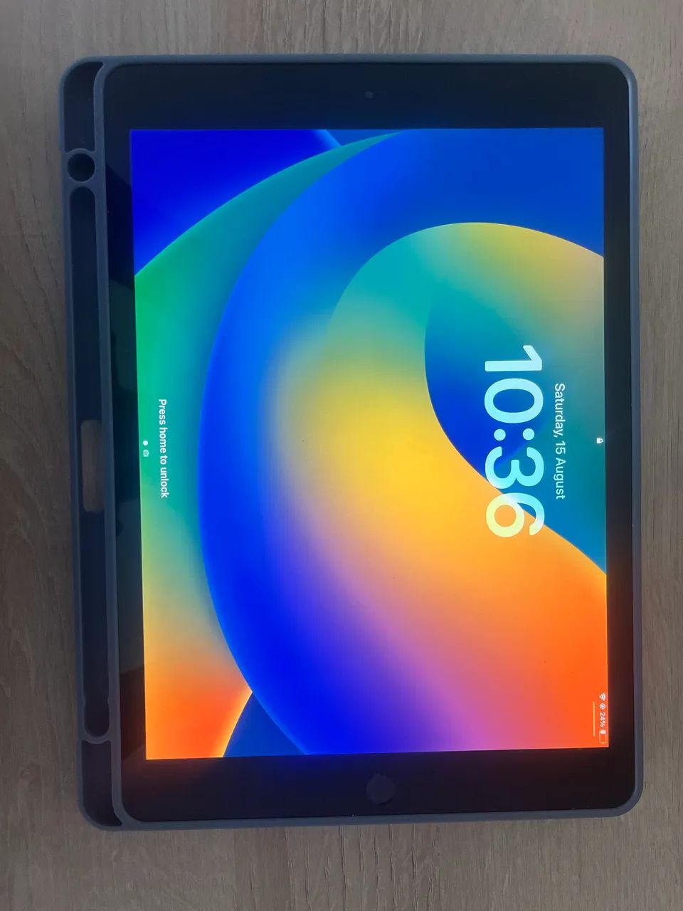 iPad 7ª geração + capa com suporte para caneta - Foto 2