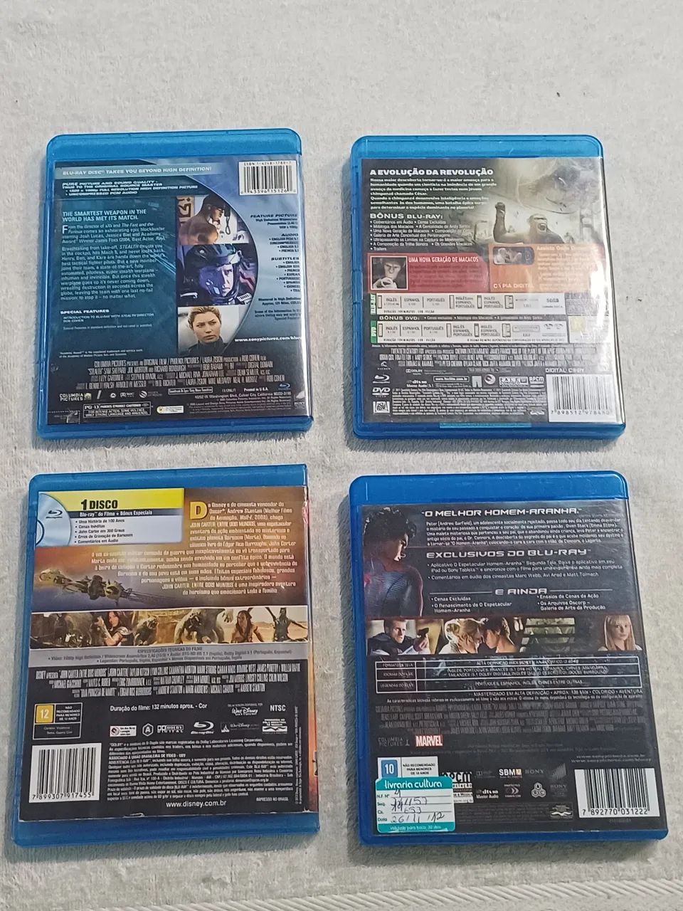 04 Blu-ray originais - Foto 2