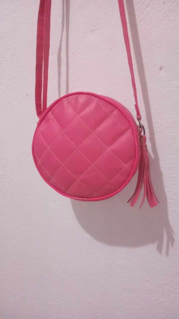 Bolsa Transversal Rosa Feminina  - Foto 4
