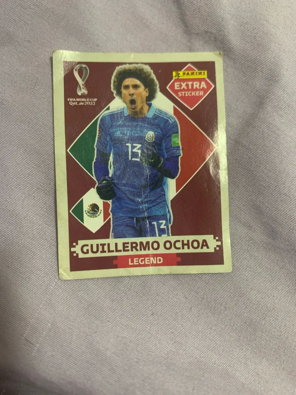 Figurinha do Guilermo Ochoa bronze copa 2022