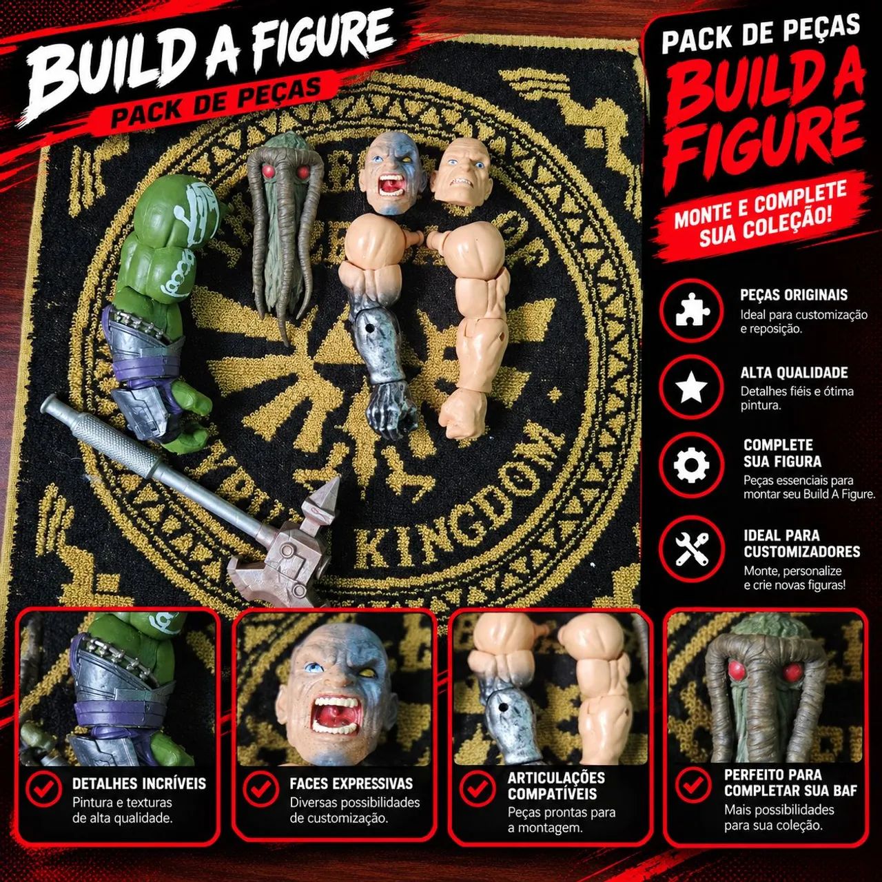 Pack Peças Marvel Legends BAF - Build-A-Figure