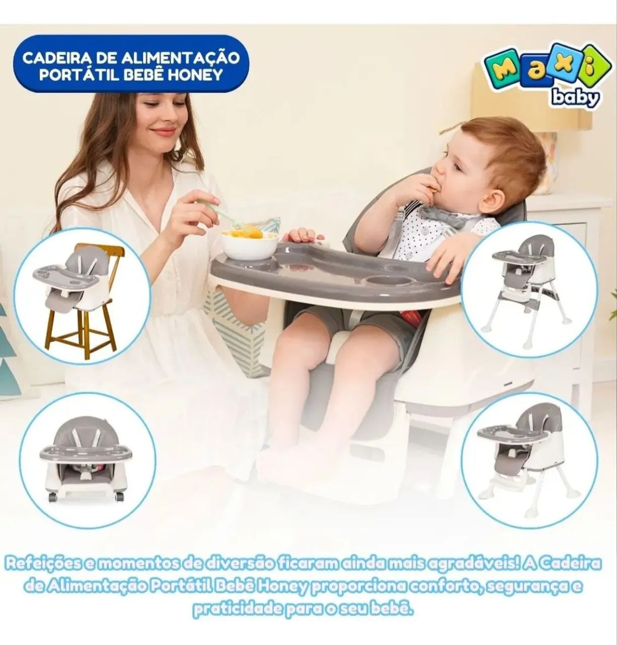 cadeira de alimentação 4 em 1 - Foto 2