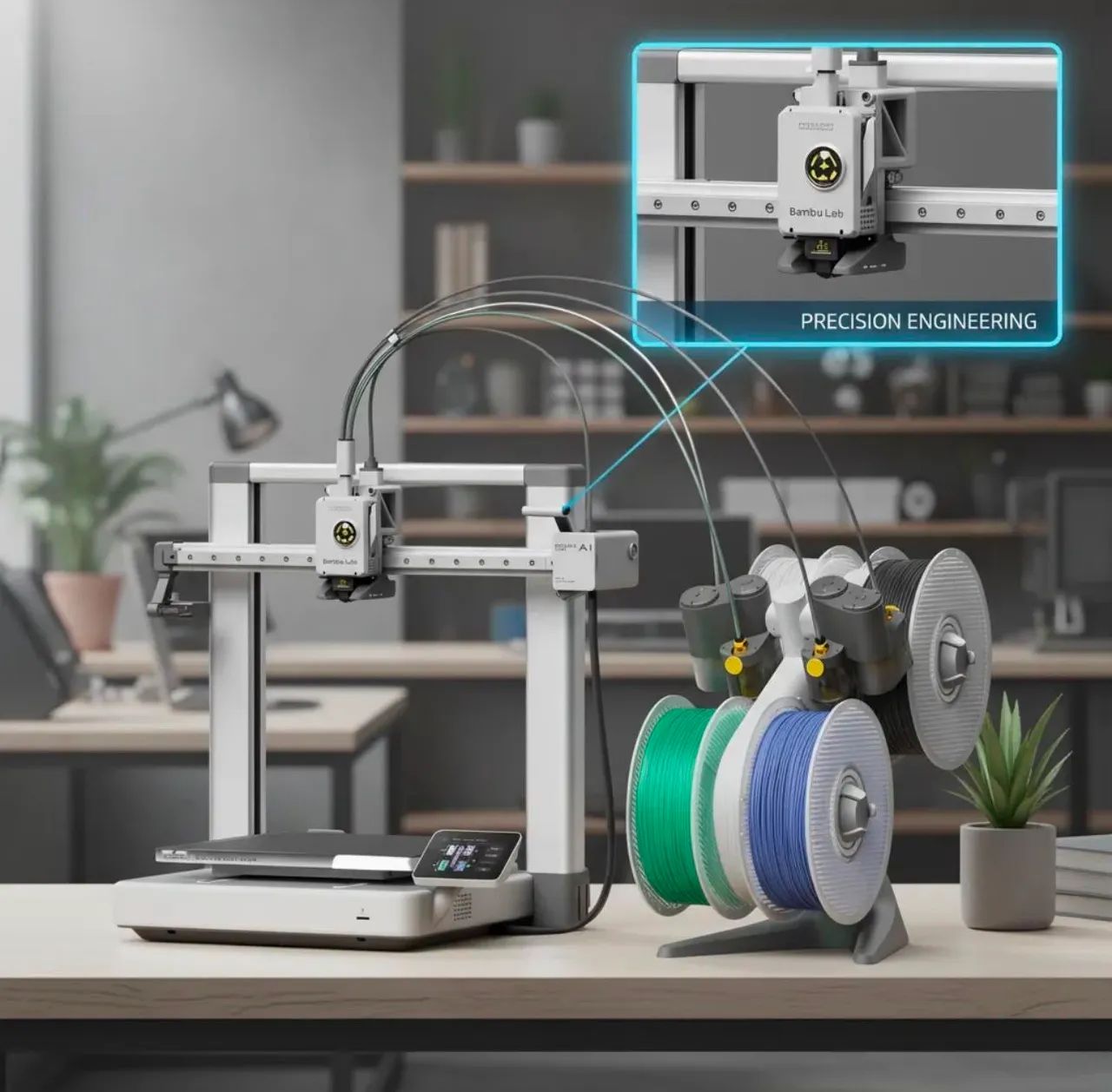 Impressora 3d Bambu Lab A1 Combo Ams Lite - Multicolorida