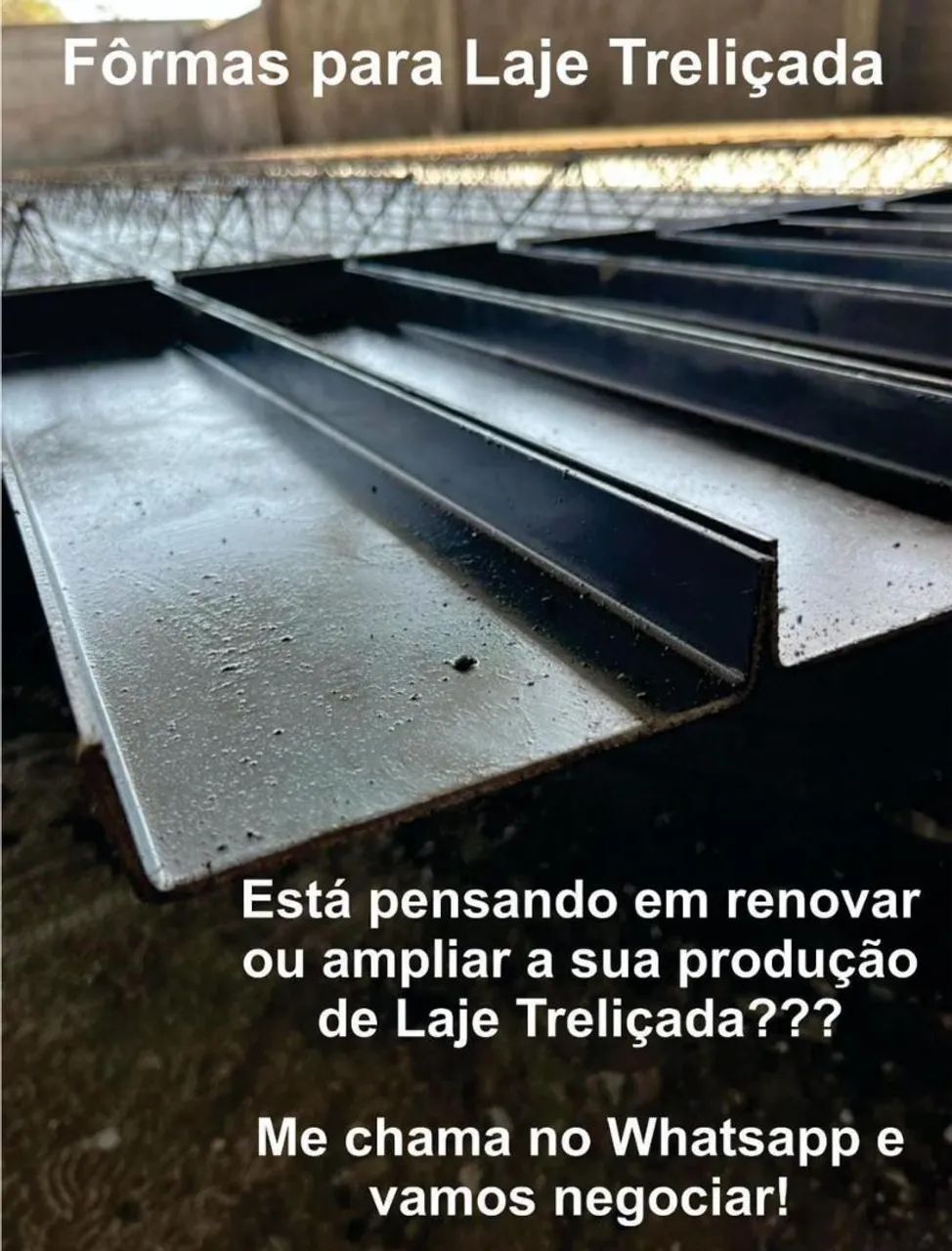 Forma de laje treliçada 6m