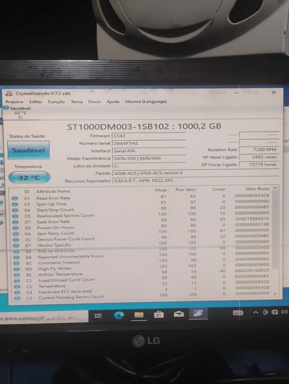 HD 1 terabyte com windows 10 pro.. perfeito funcionamento  - Foto 2