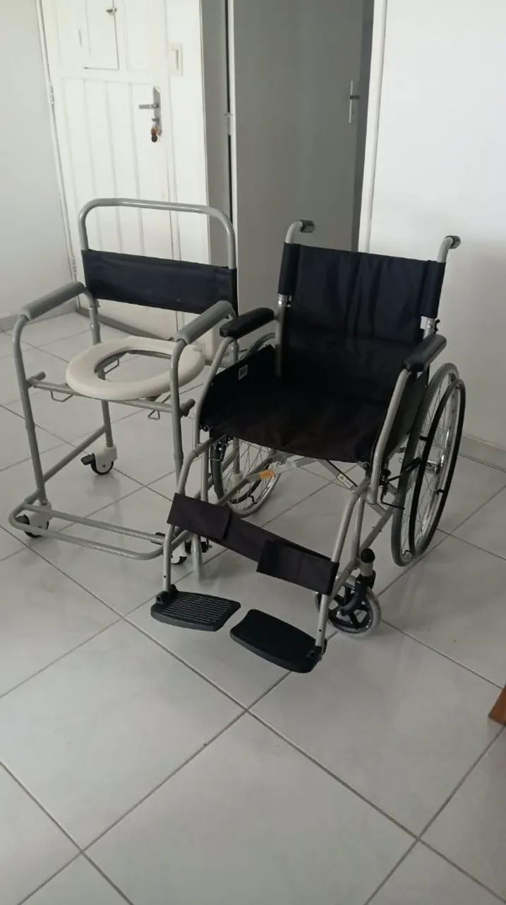 Cadeira de rodas e Cadeira de banho - Foto 3