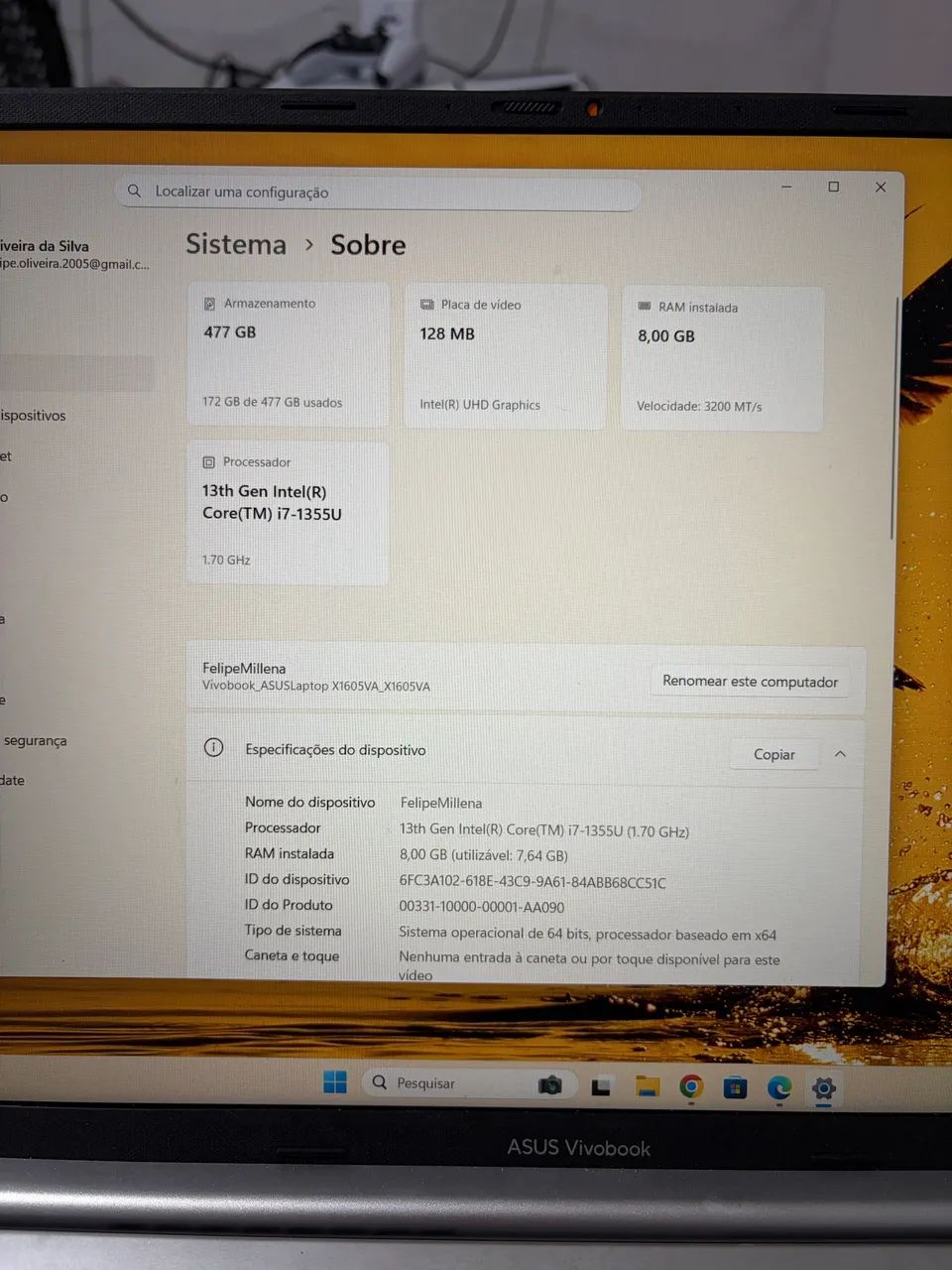Notebook Asus i7 vivobook - Foto 5