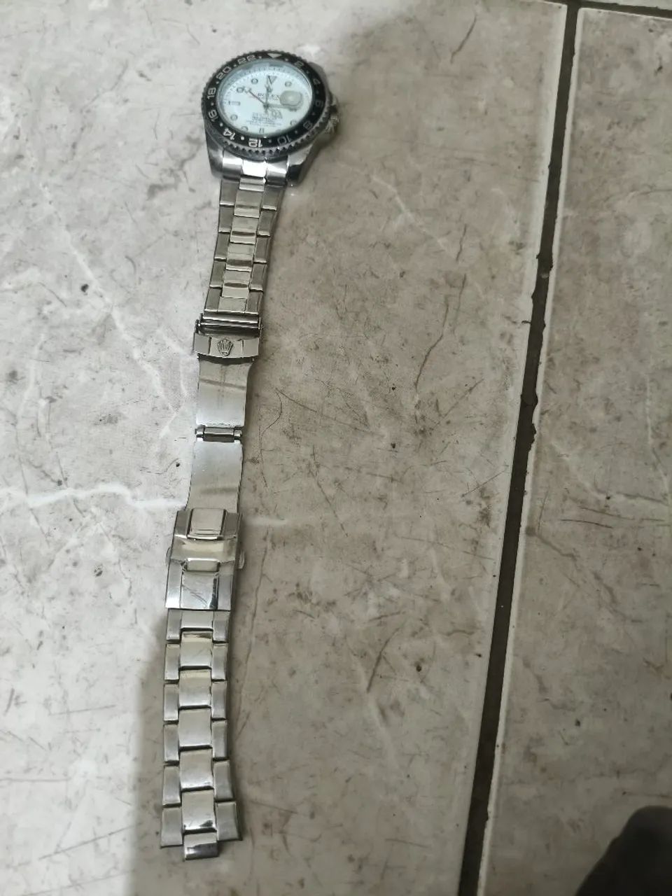 Relógiocopia Rolex  sem pilha quebrou pino que fecha - Foto 2