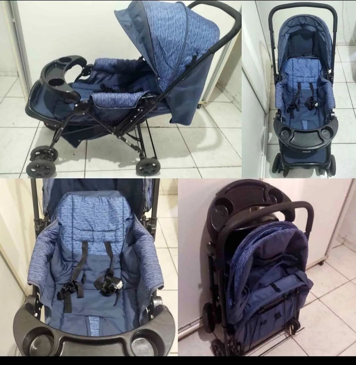 carinho de bebê seminovo - Foto 5