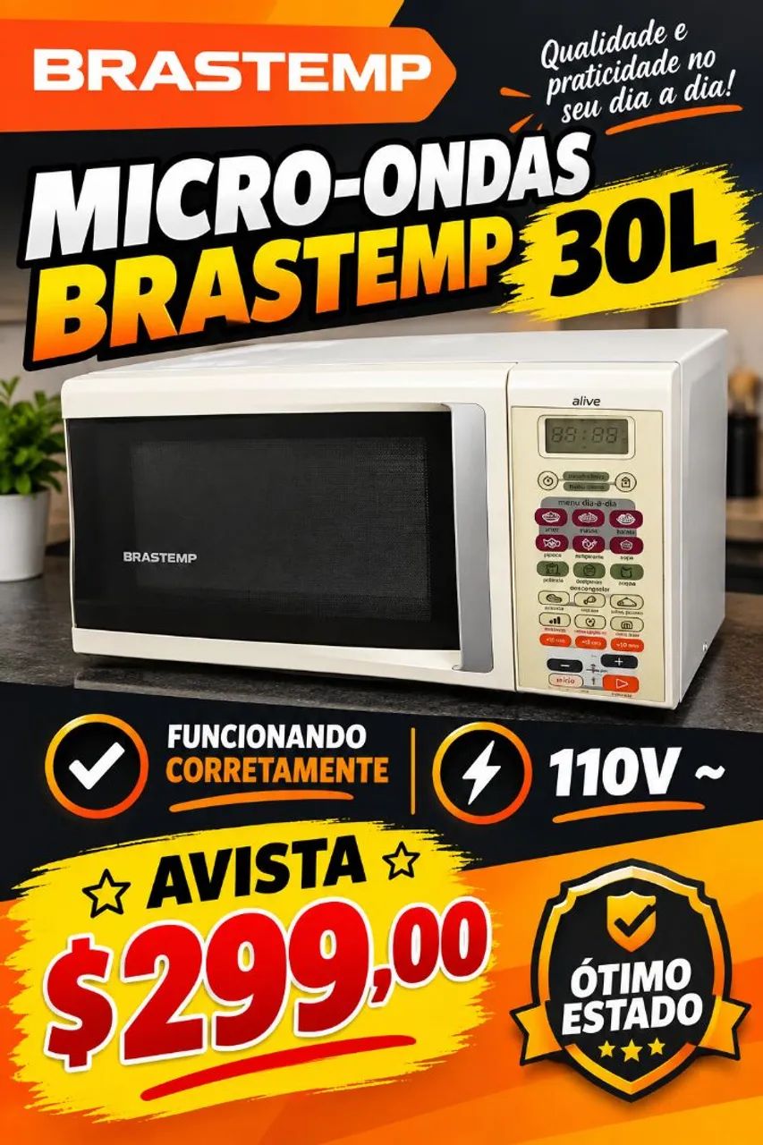 Micro-ondas Brastemp 30L 