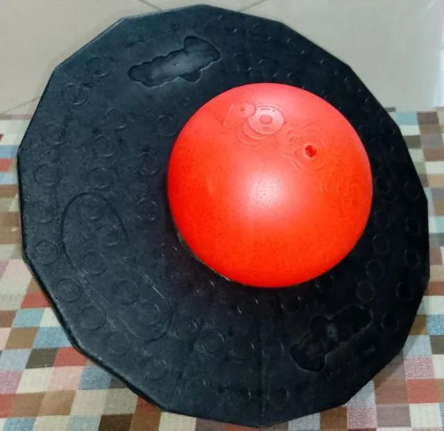 Pogobol laranja e preto.