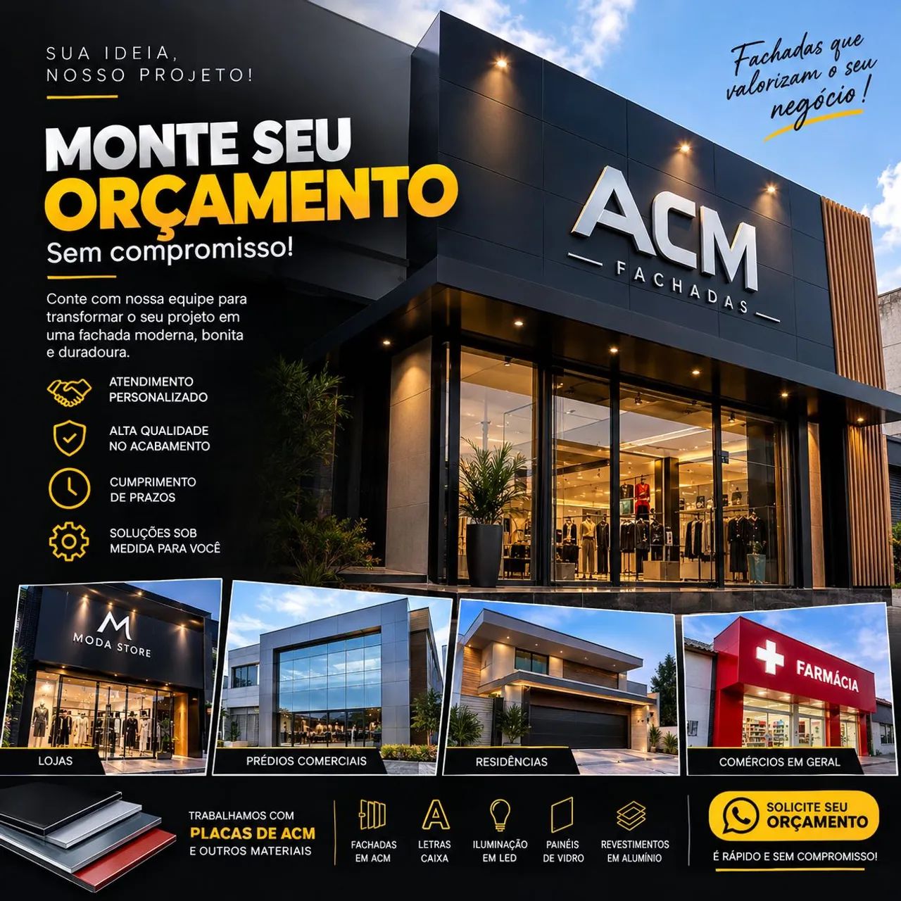 FAIXADA EM ACM - Foto 2