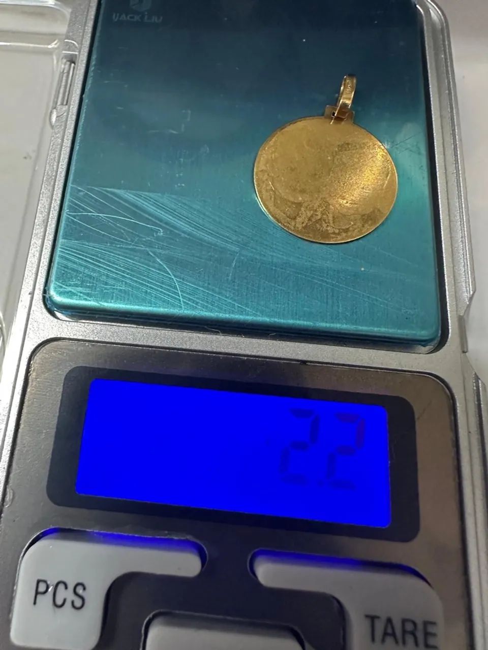 Pingente Redondo em Ouro 18k (2,2g) - Peça Delicada - Foto 4