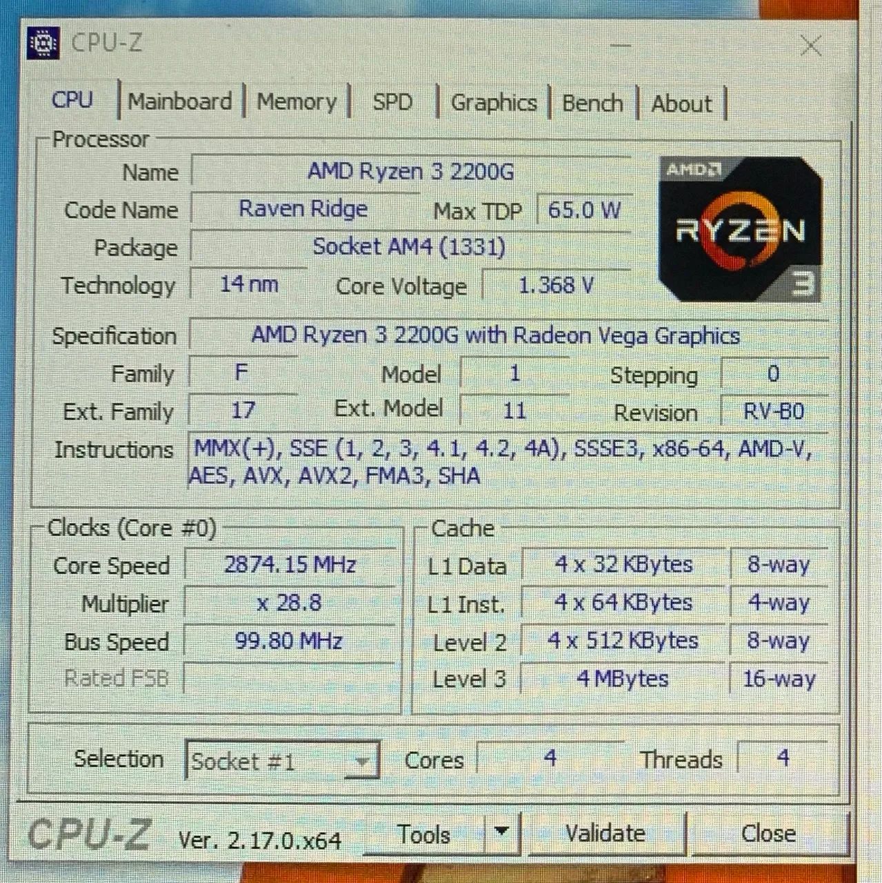 Processador Ryzen 3 2200g - Foto 2
