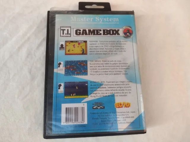 Cartucho Game Box Série Lutas + Capa Locadora Master System - Foto 5
