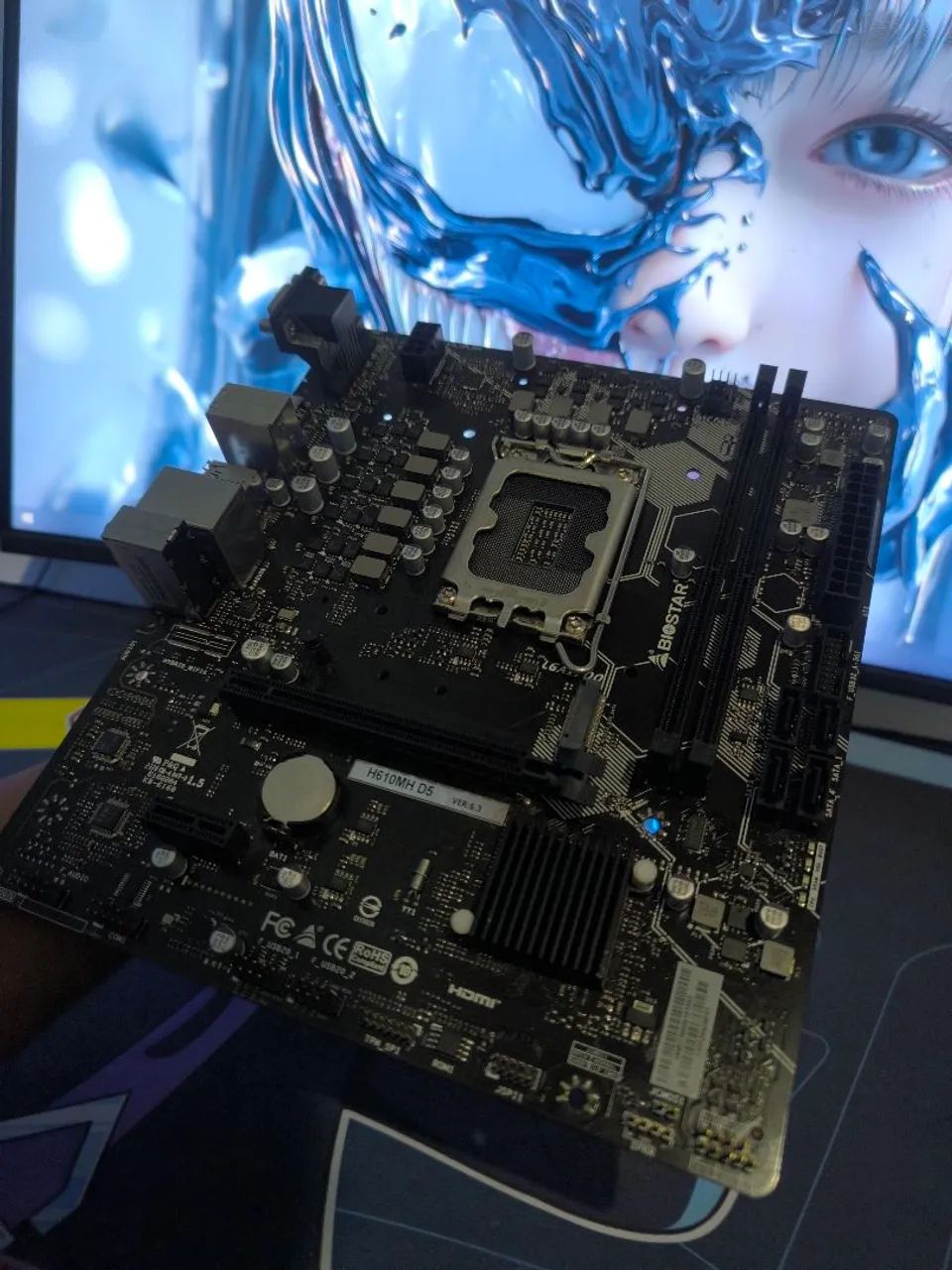 Placa mãe Biostar H610MH D5, Intel DDR5 - Foto 3