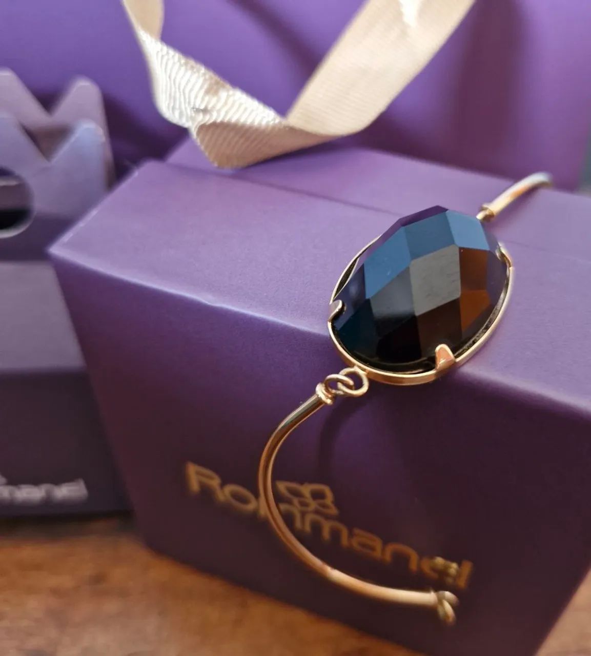 NOVA Semijoia Rommanel Pulseira banhada Ouro 18k - Original