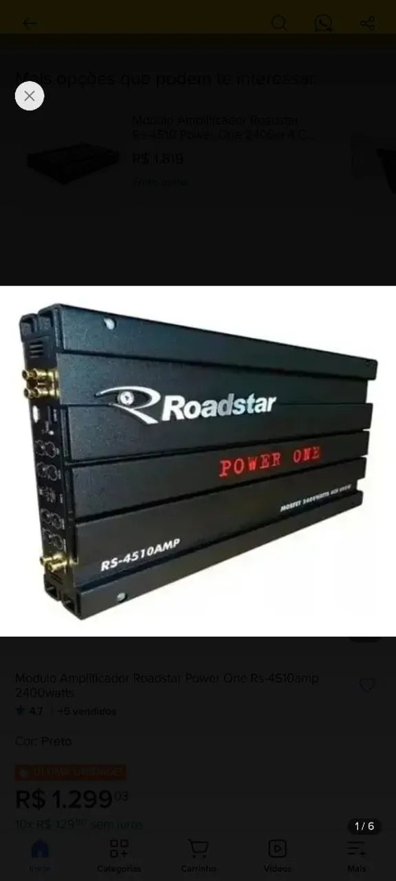 Caixa trio Pioneer 12 + módulo Power one