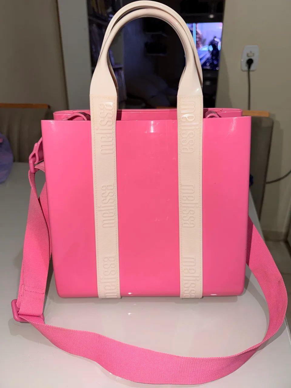 Bolsa Melissa Dulce Bag rosa  - Foto 3