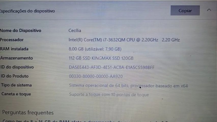 Lenovo Ideapad Touch i7