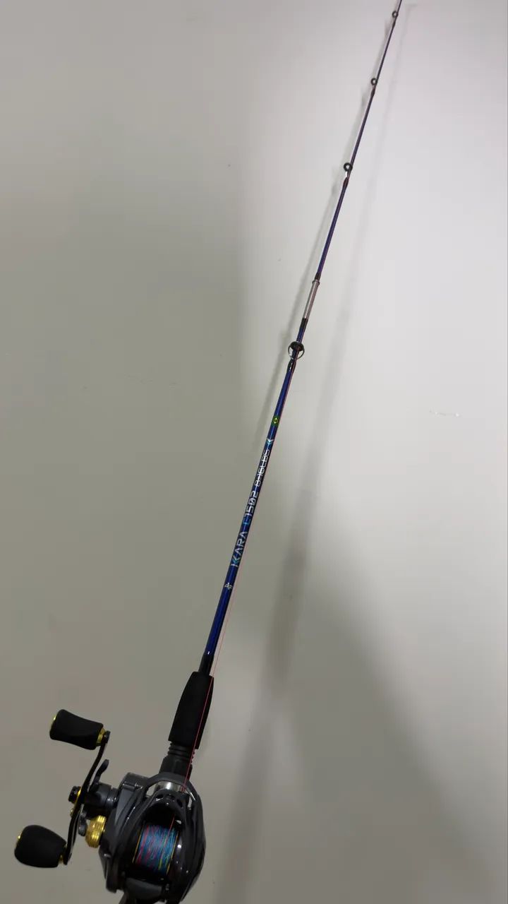 Vara de pesca completa e duas iscas - Foto 2